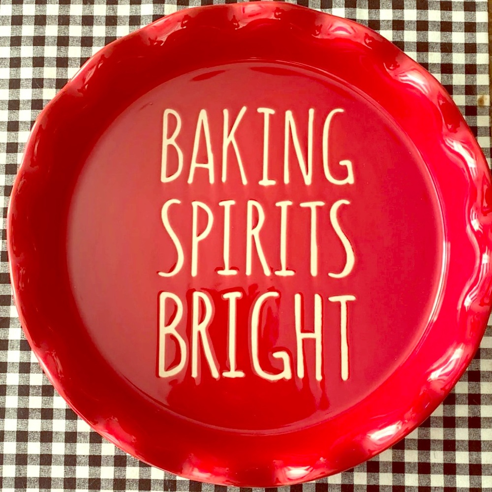 Rae Dunn Inspired Pie Dish